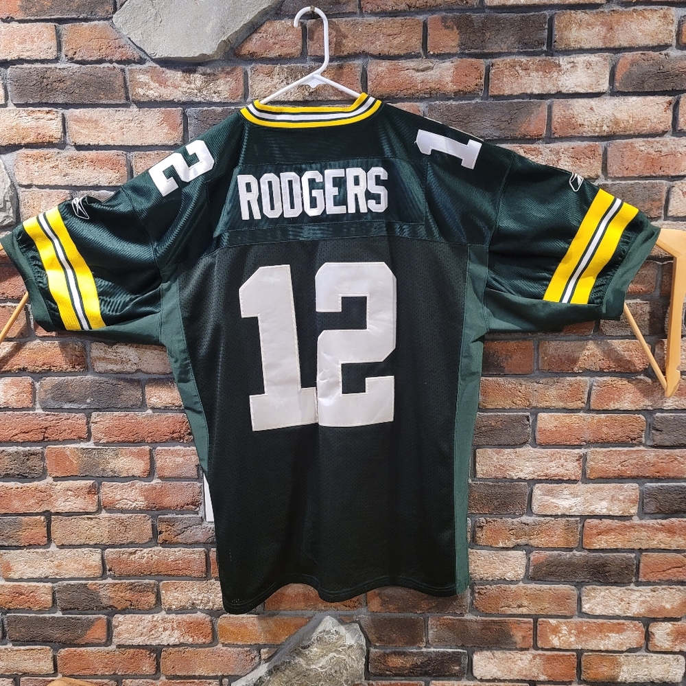 Onfield Aaron Rodgers Stitch Jersey - Picture 2 of 8